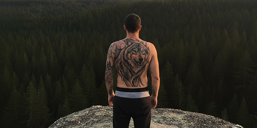 Le loup, reflet de l’âme : symbolique tatouage éternel