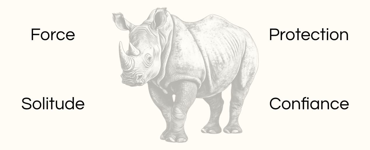 Signification animal totem rhinoceros