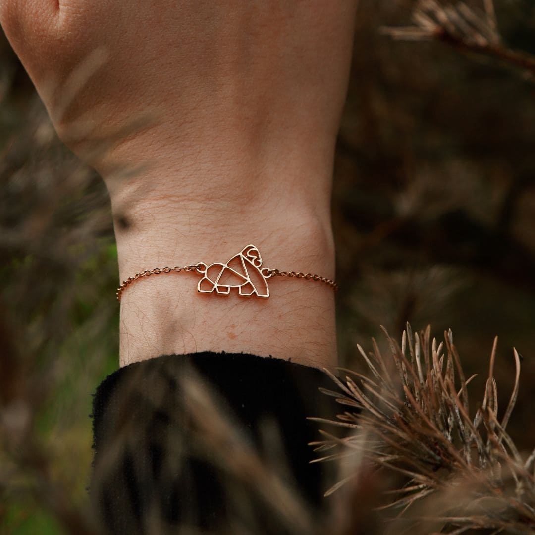 bracelet chaine animal totem gorille