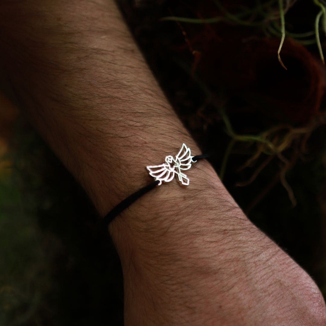 bracelet cordon animal totem aigle