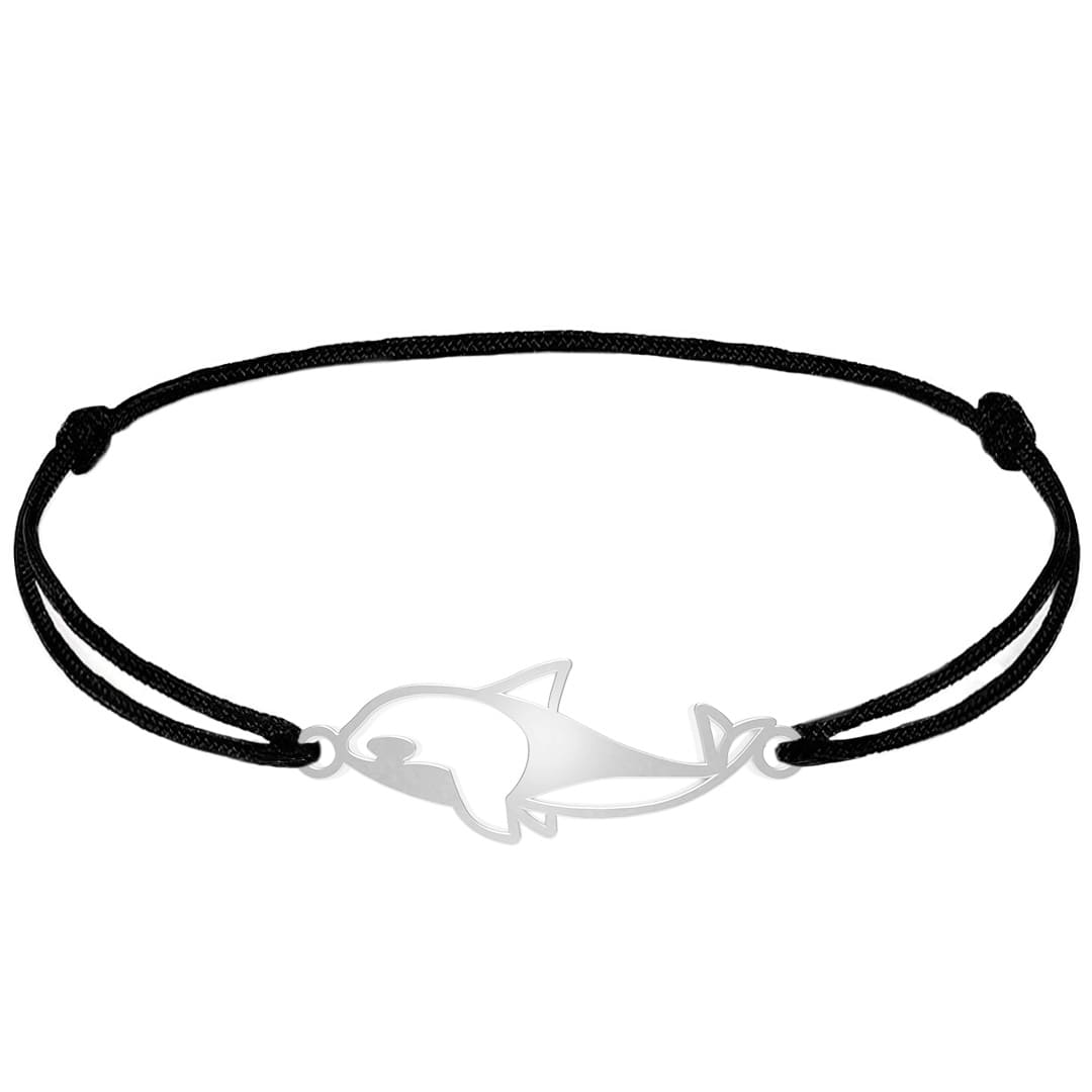 Bracelet Orque 2 argent cordon #Couleur et bracelet_Argent avec cordon #Modèle_Modèle 2