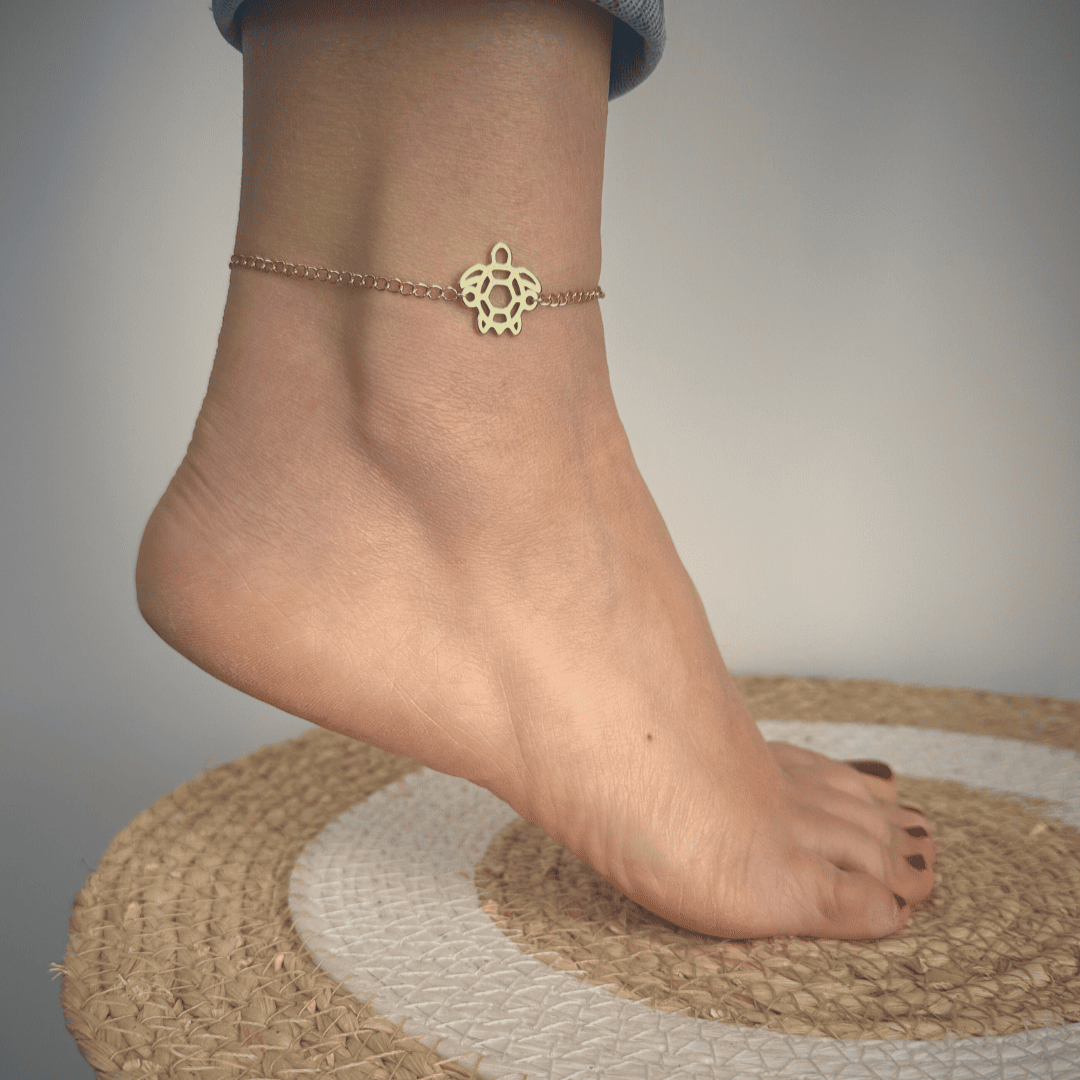 Bracelet de cheville tortue