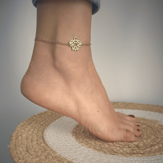 Bracelet de cheville tortue