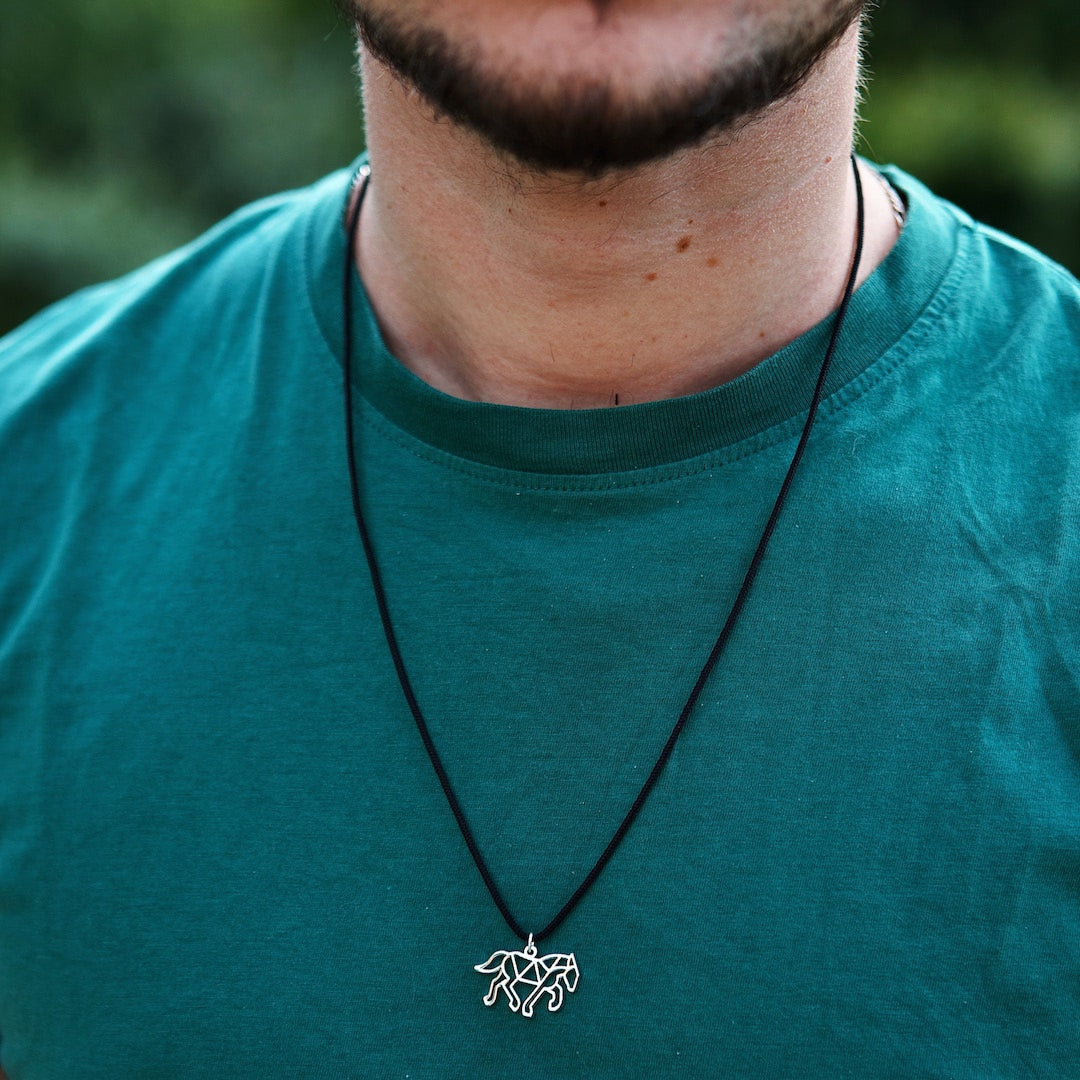 cheval collier homme