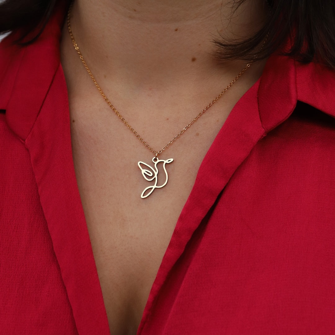 Collier Colibri One Line