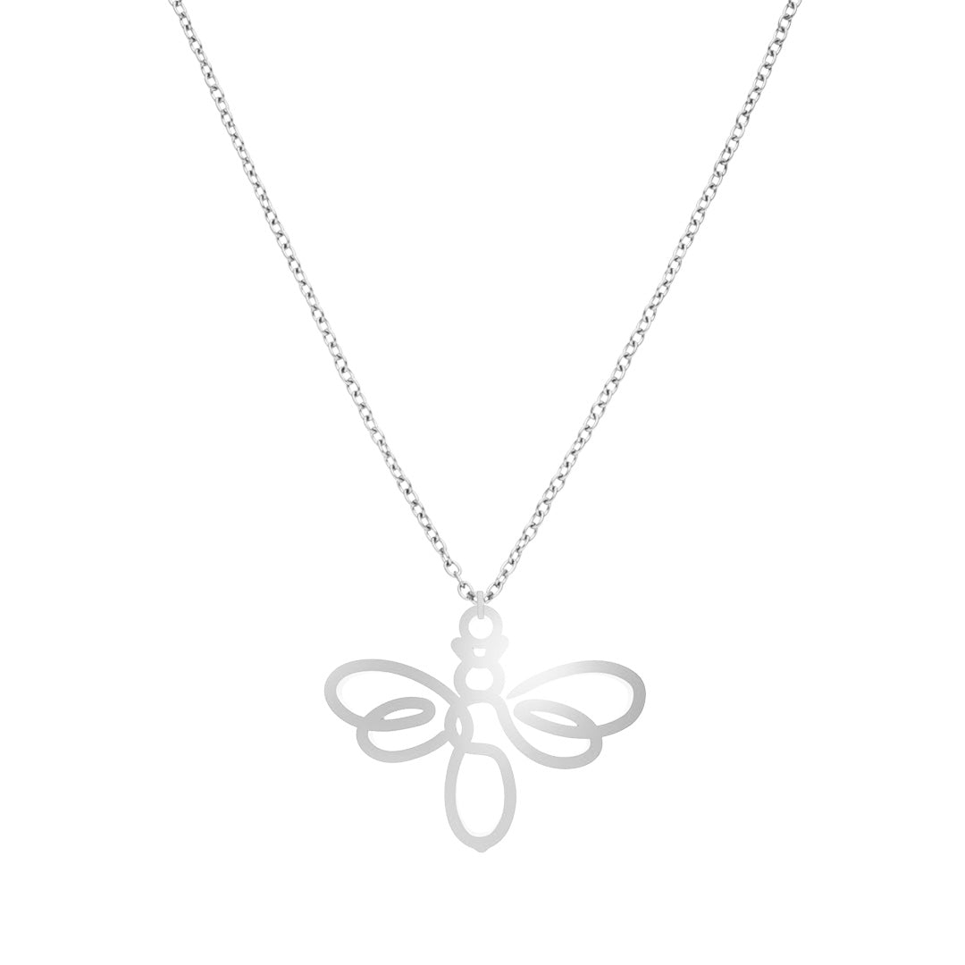 Bee Necklace One Line