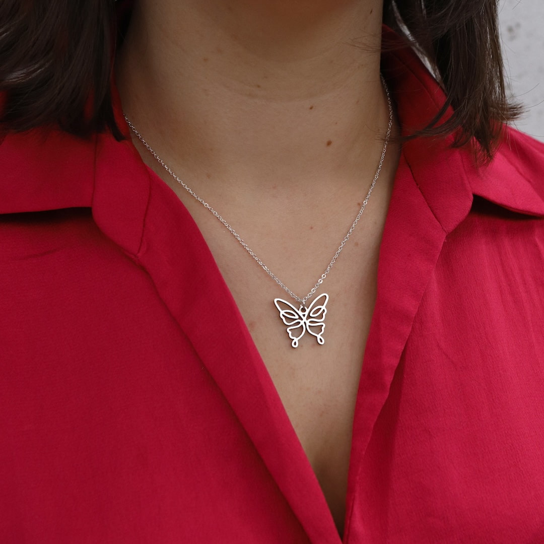 Collier Papillon One Line