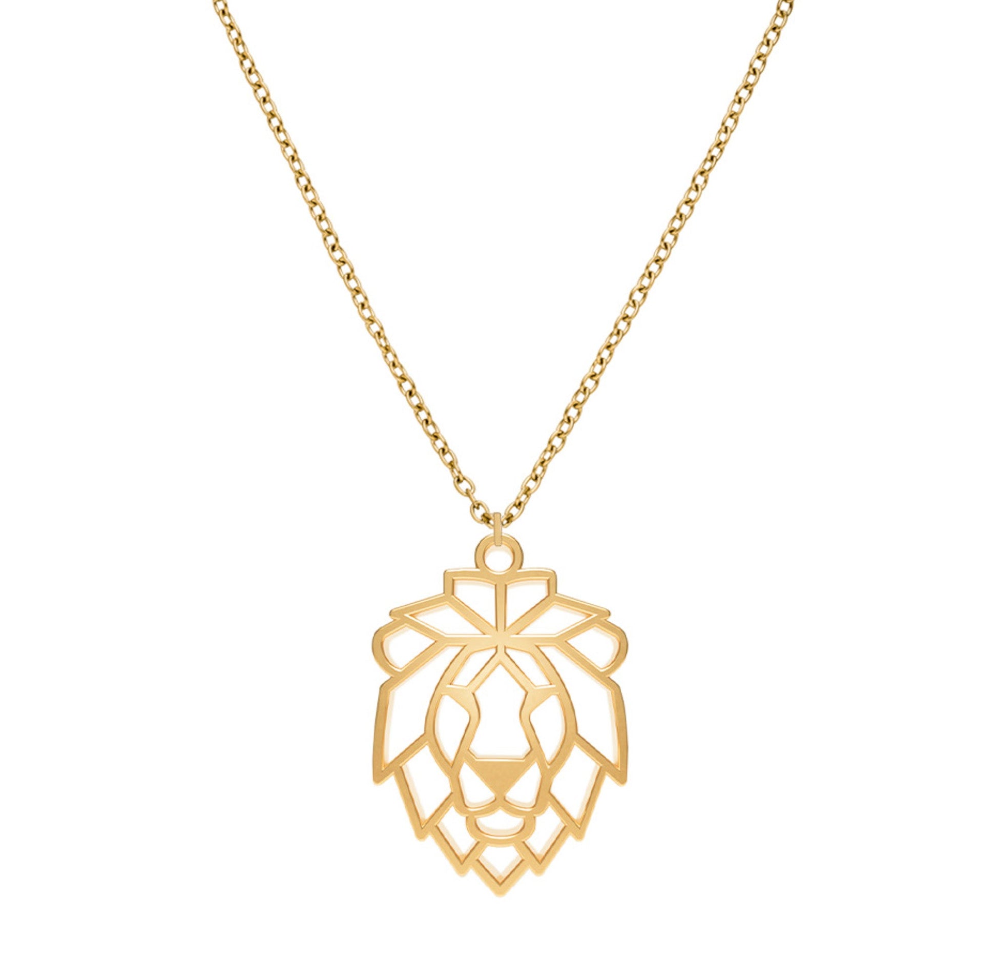 Collier Lion Or Chaîne Zoom