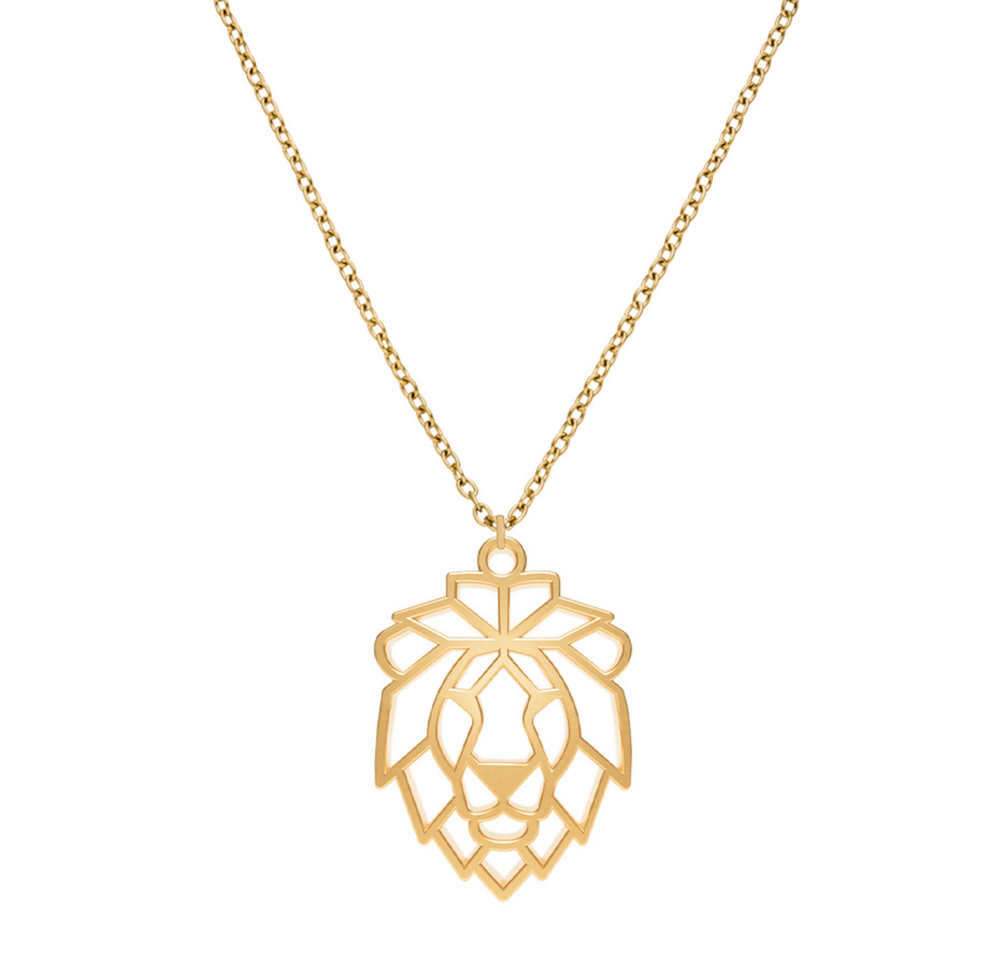 Collier Lion Or Chaîne Zoom