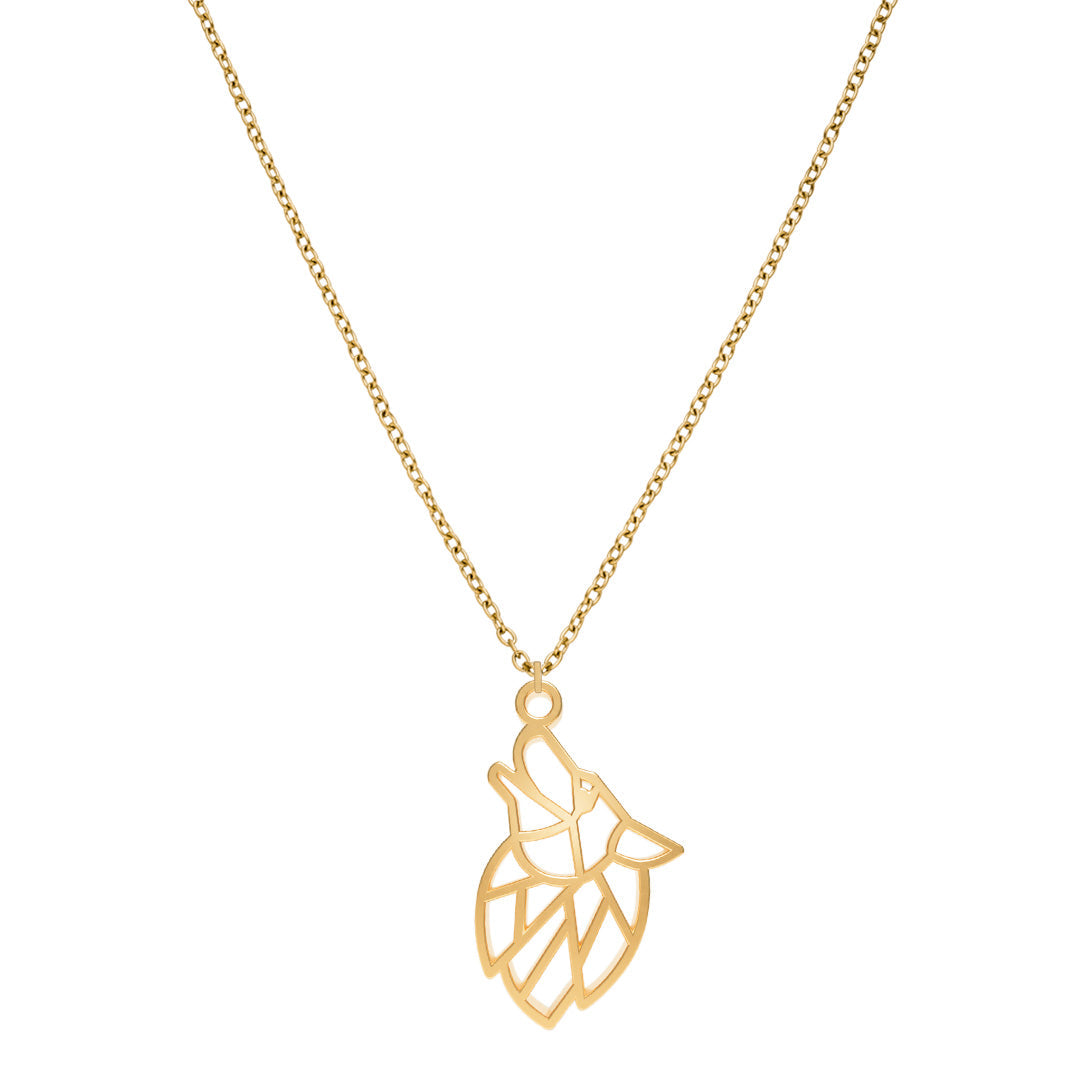 Collier Loup Or Chaîne