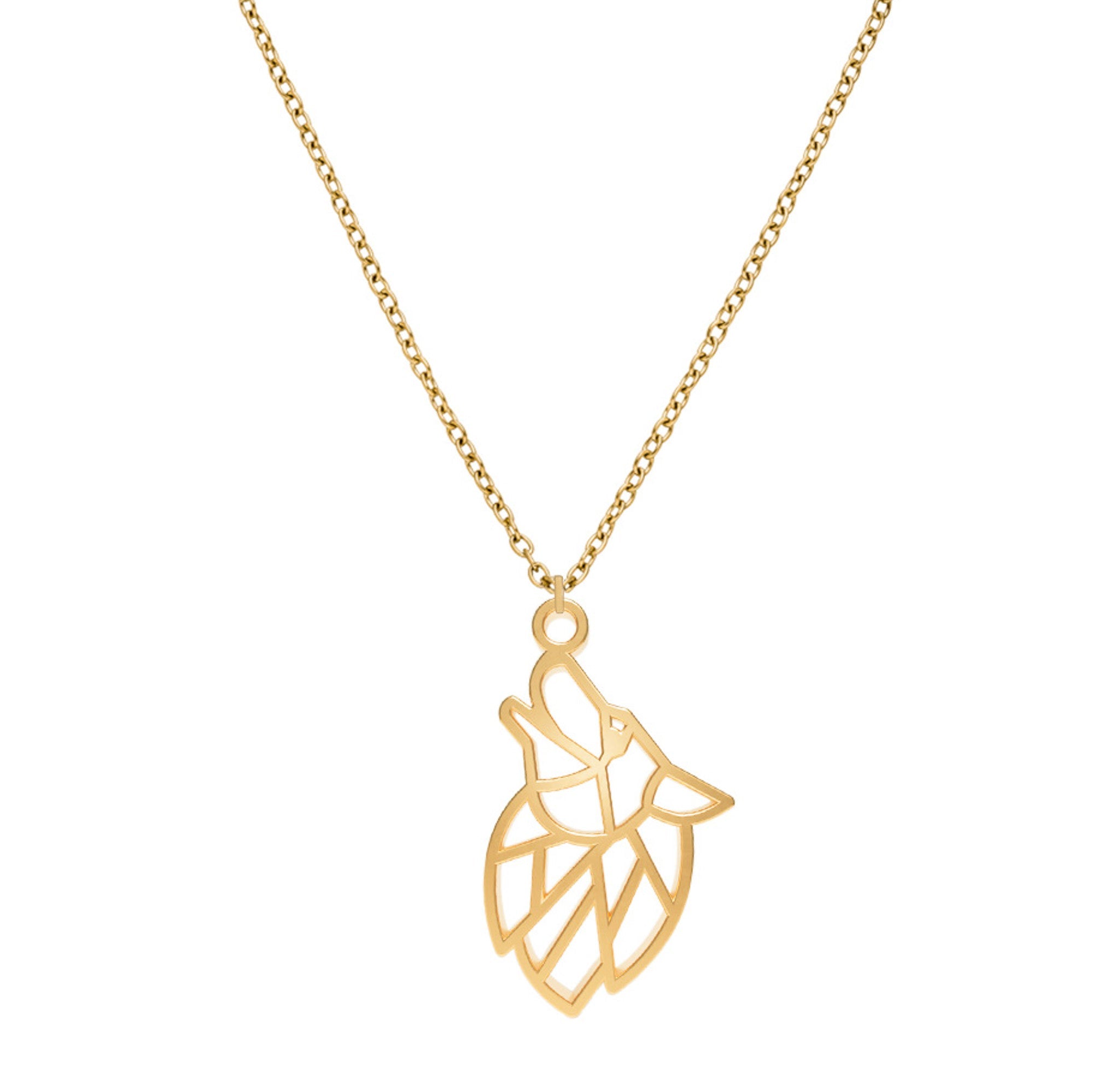 Collier Loup Or Chaîne Zoom