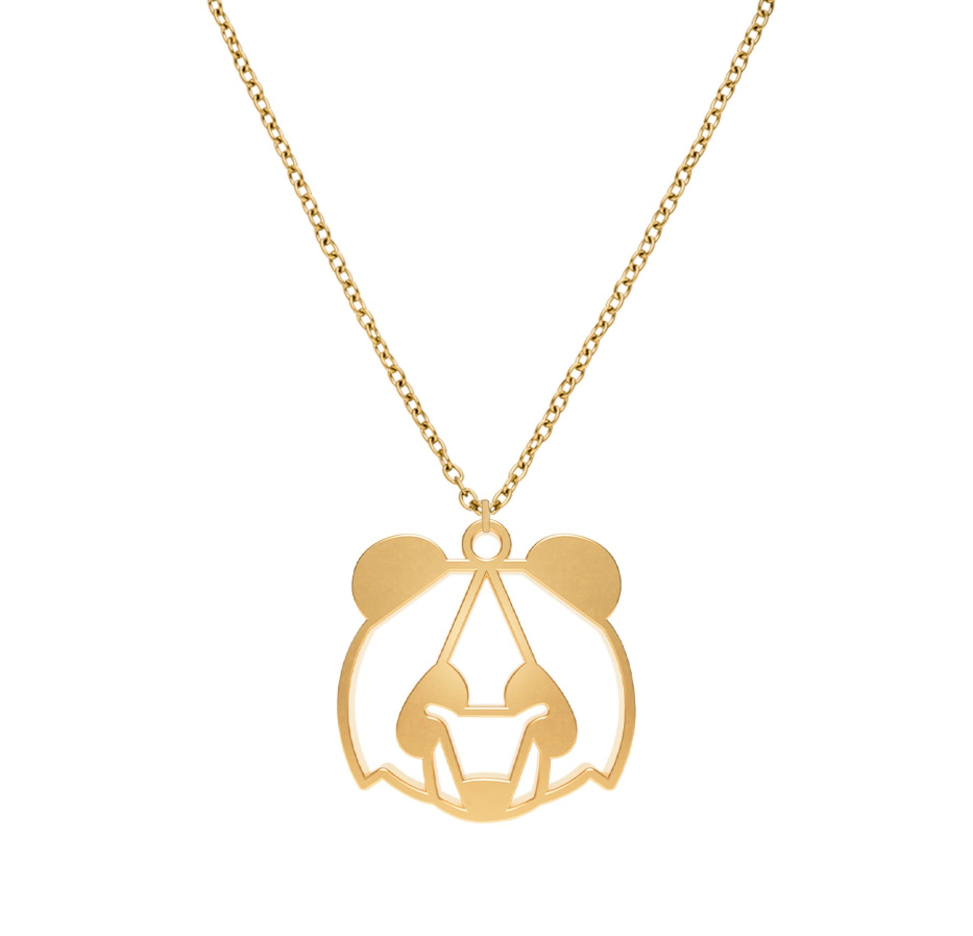 Collier Panda Or Chaîne Zoom