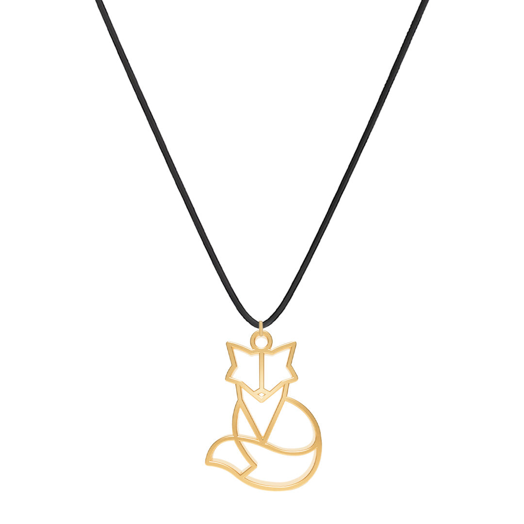 Collier Renard Or Cordon