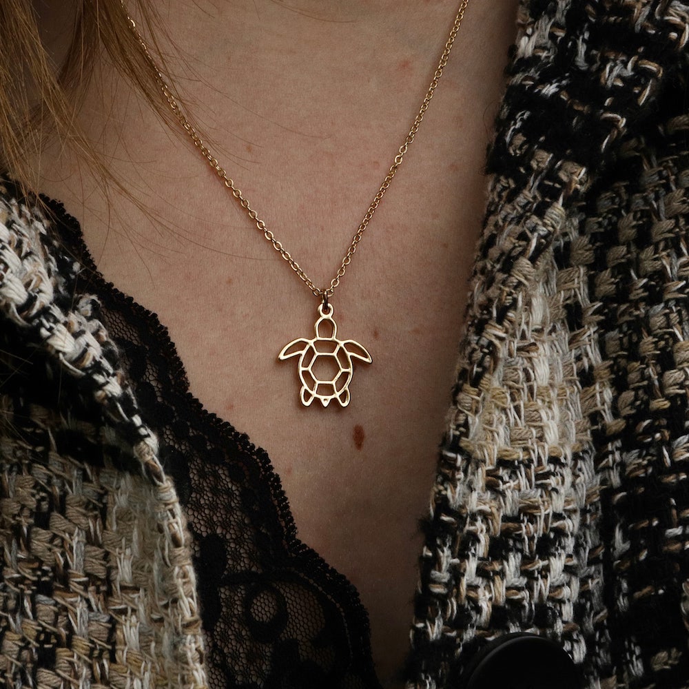 tortue collier Pull Laine