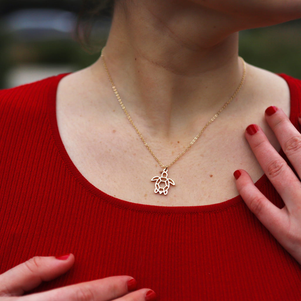 tortue collier Saint Valentin