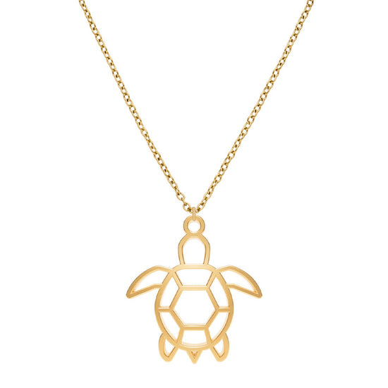 Collier Tortue Or Chaîne Zoom