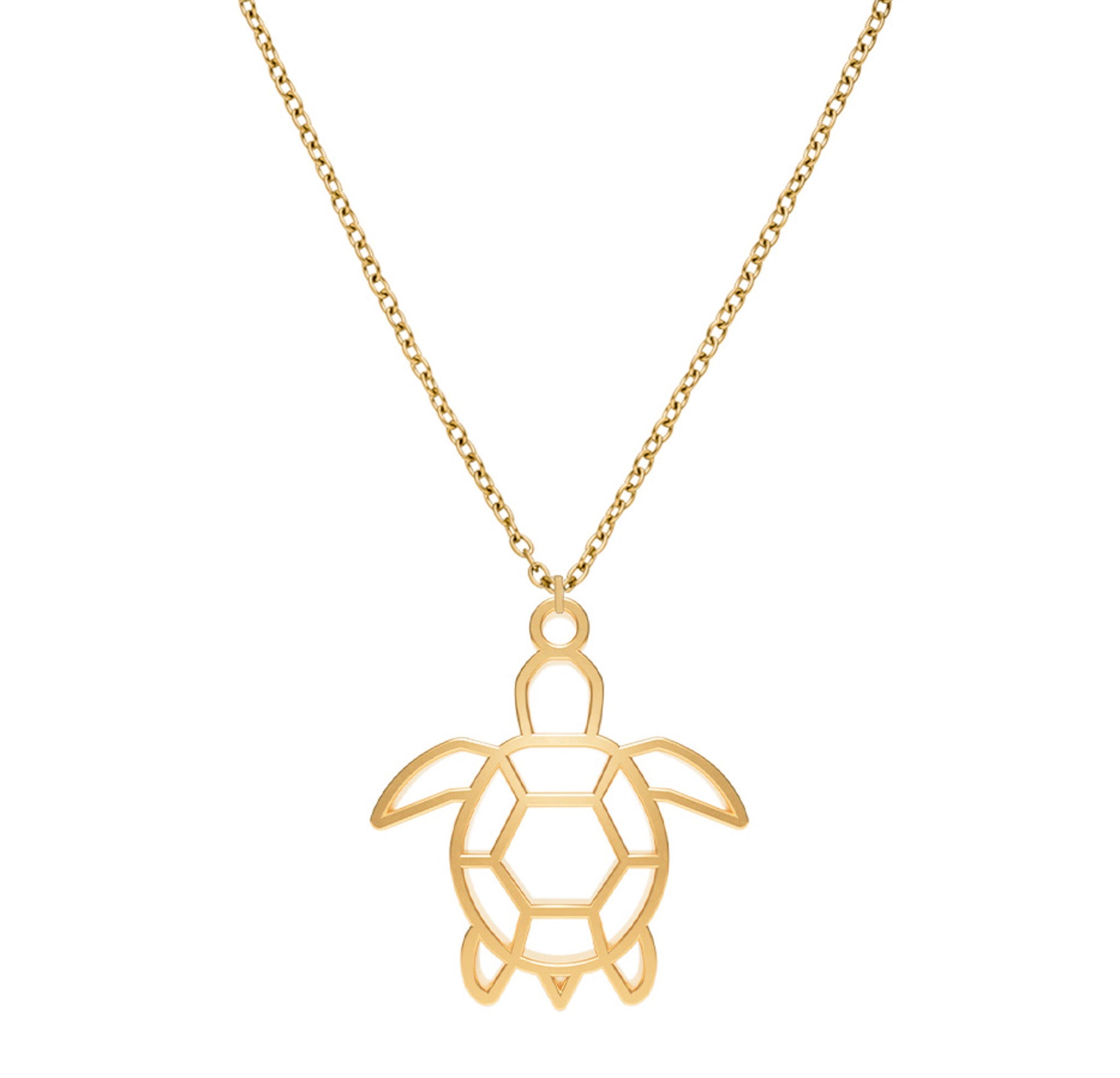 Collier Tortue Or Chaîne Zoom