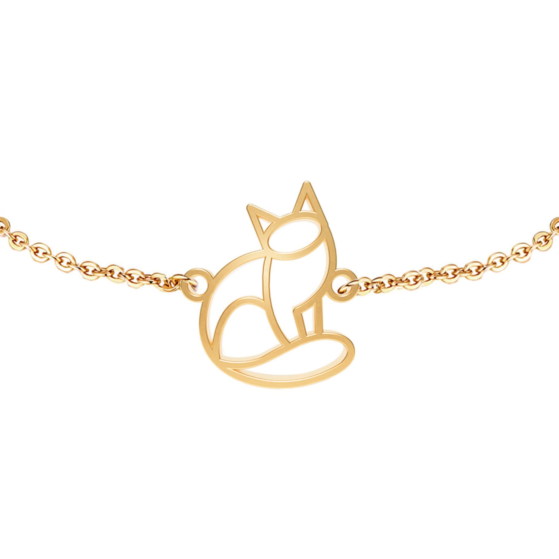 Bracelet Chat Or Chaîne Zoom #Couleur et bracelet_No