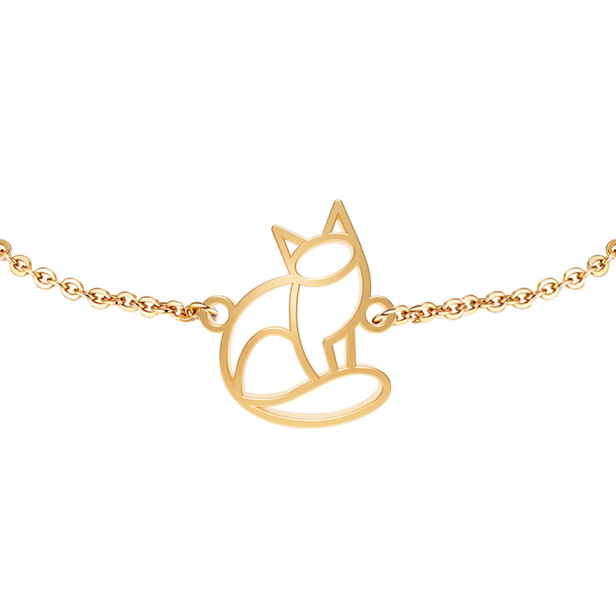 Bracelet Chat Or Chaîne Zoom #Couleur et bracelet_No