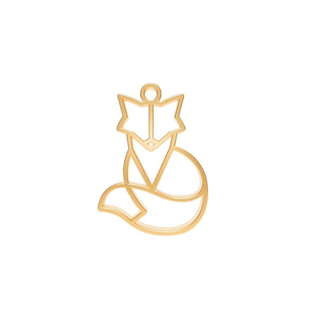 Pendentif Renard Or