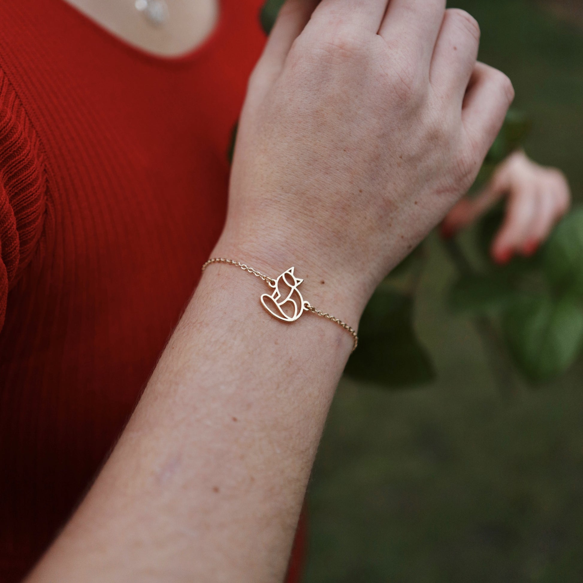 Bracelet Chat Or Chaîne poignet