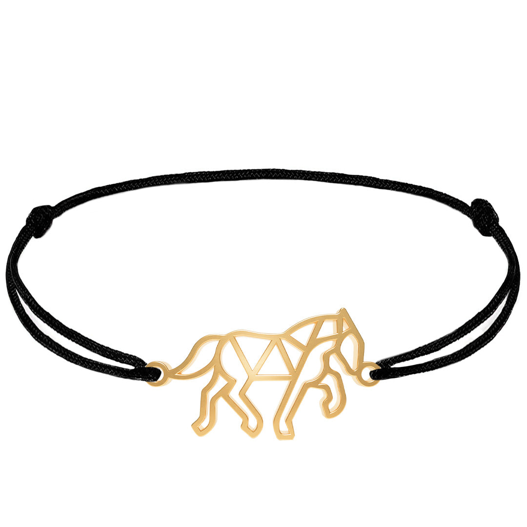 Bracelet Cheval Or Cordon #Couleur et bracelet_Or avec cordon