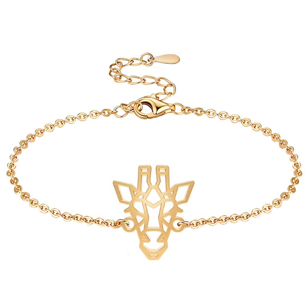 Bracelet girafe Or Chaîne  #Couleur et bracelet_Or avec chaîne