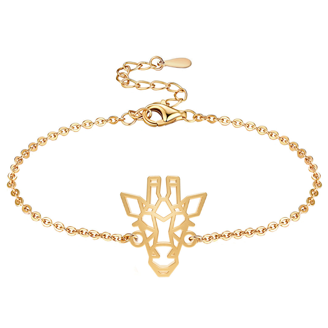 Bracelet girafe Or Chaîne #Couleur et bracelet_Or avec chaîne