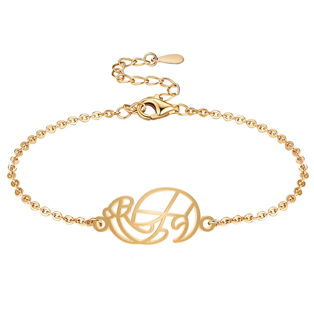 Bracelet Loutre 1 Or Chaîne #Couleur et bracelet_Or avec chaîne #Modèle_Modèle 1