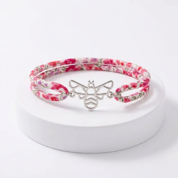 Bracelet Abeille avec cordon Liberty