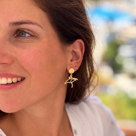 Boucles d'oreilles Raie