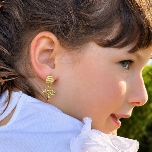 Boucles d'oreilles Libellule