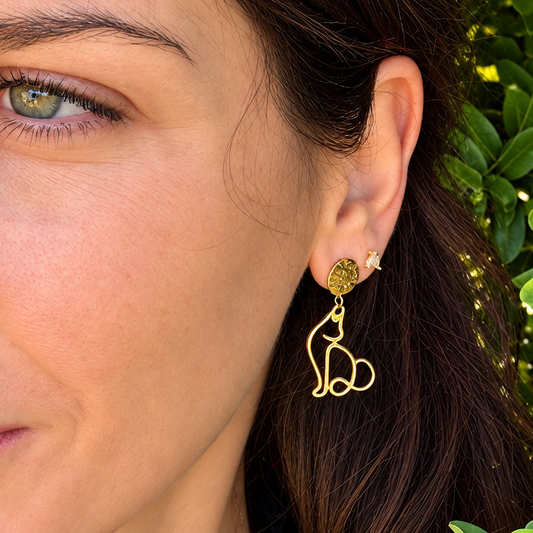 Boucles d'oreilles Chat