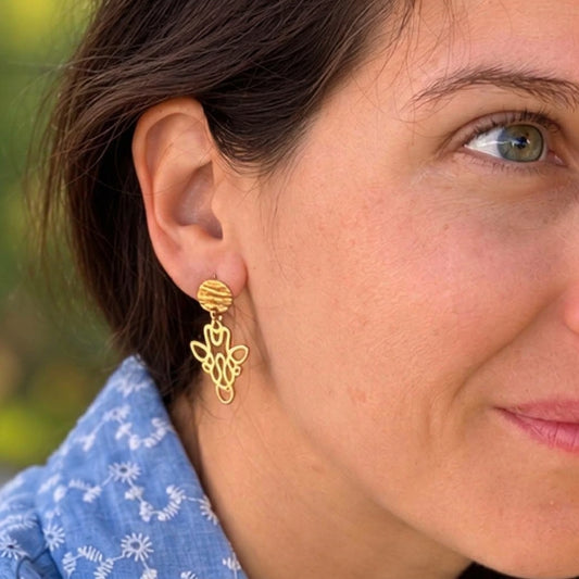 Boucles d'oreilles Girafe