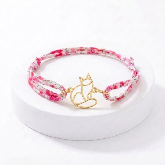 Bracelet Chat avec cordon Liberty