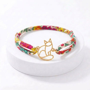 Bracelet Chat avec cordon Liberty
