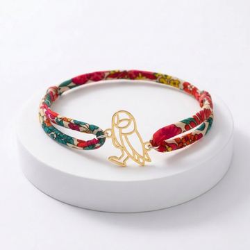 Bracelet Chouette avec cordon Liberty
