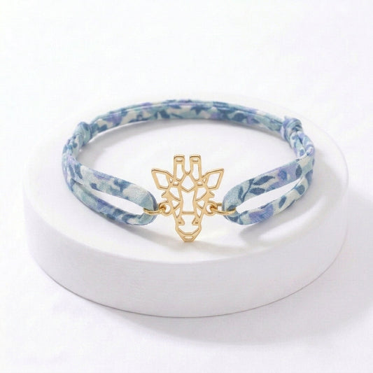 Bracelet Girafe avec cordon Liberty