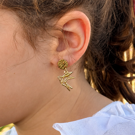 Boucles d'oreilles Hirondelle