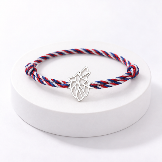 Bracelet Loup N°1 avec cordon Liberty