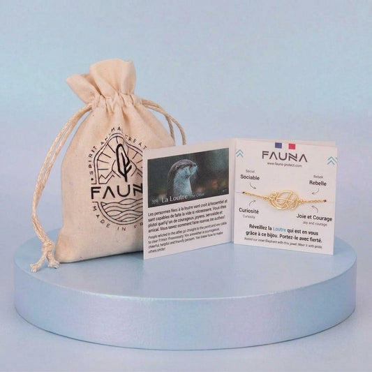 Bracelet Loutre N°1 avec cordon Liberty