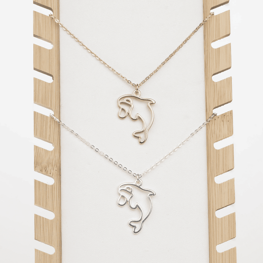 Orca Necklace One Line