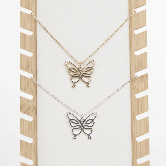 Butterfly Necklace One Line