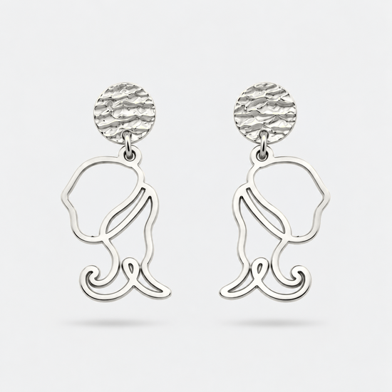 Boucles d'oreilles éléphant argent Fauna