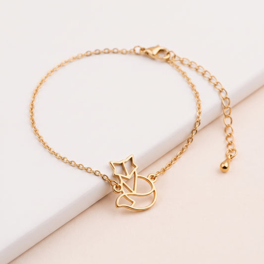 Bracelet Renard avec chaine