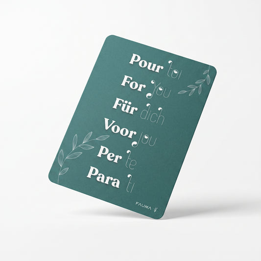 Carte message cadeau