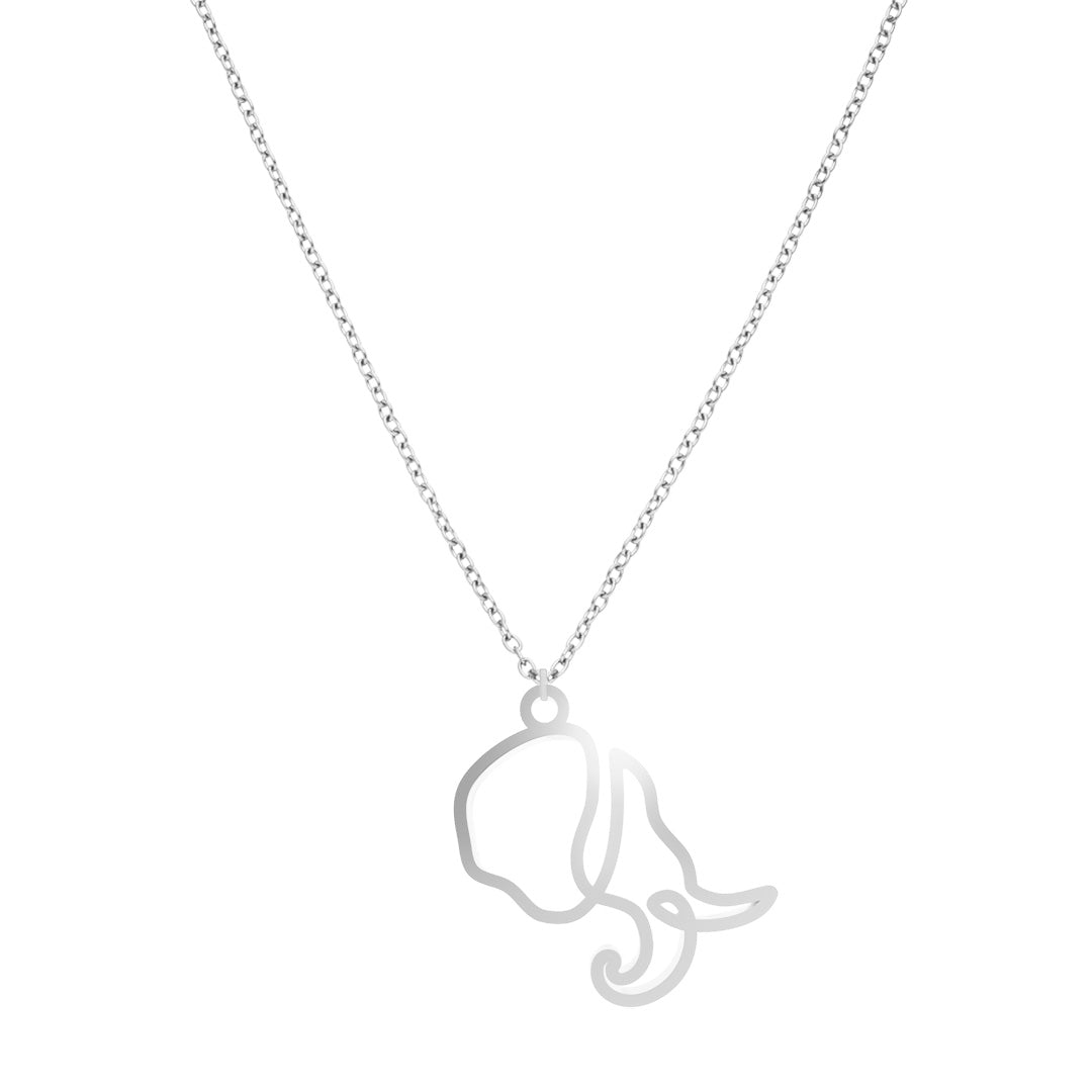 Elephant Necklace One Line
