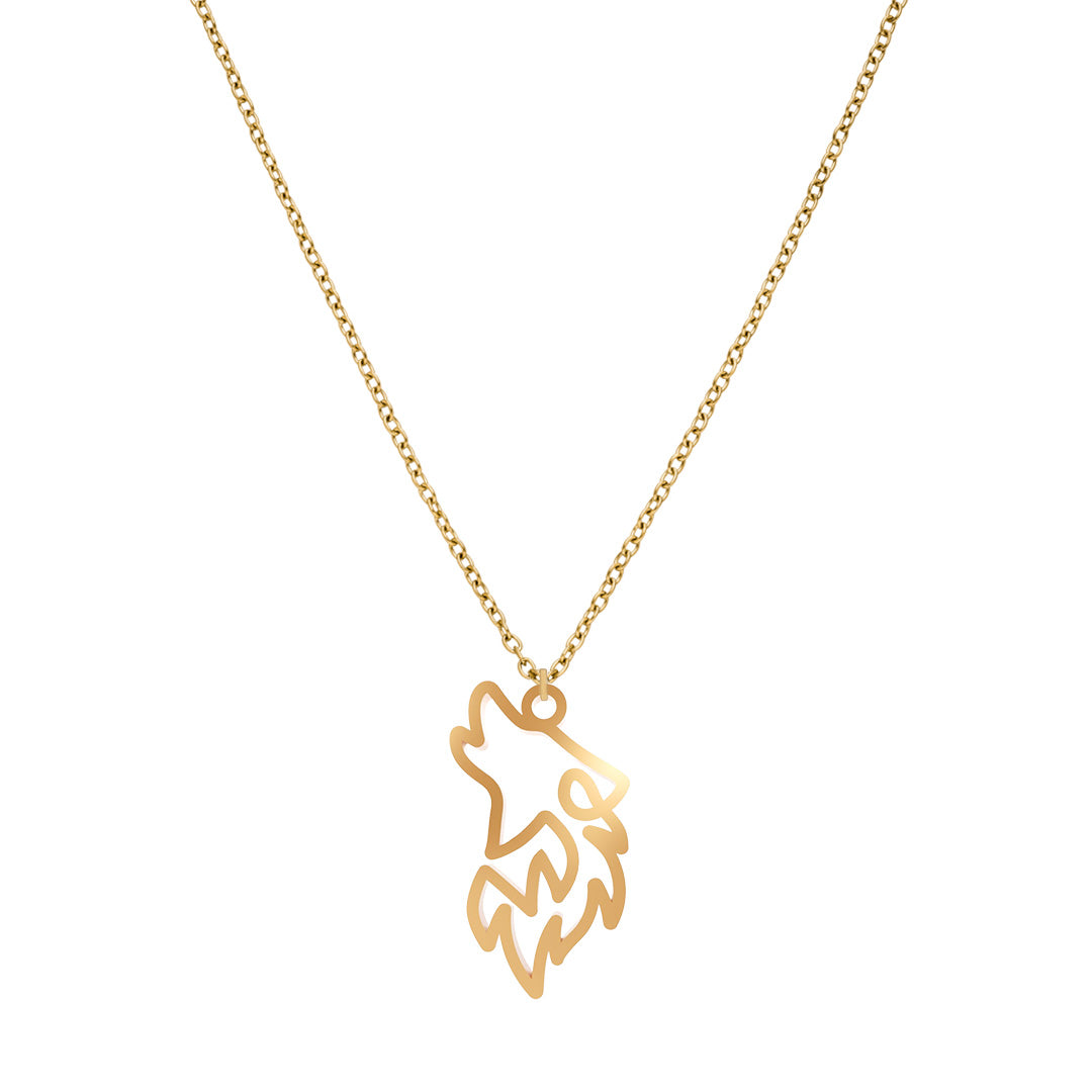 Collier Loup One Line