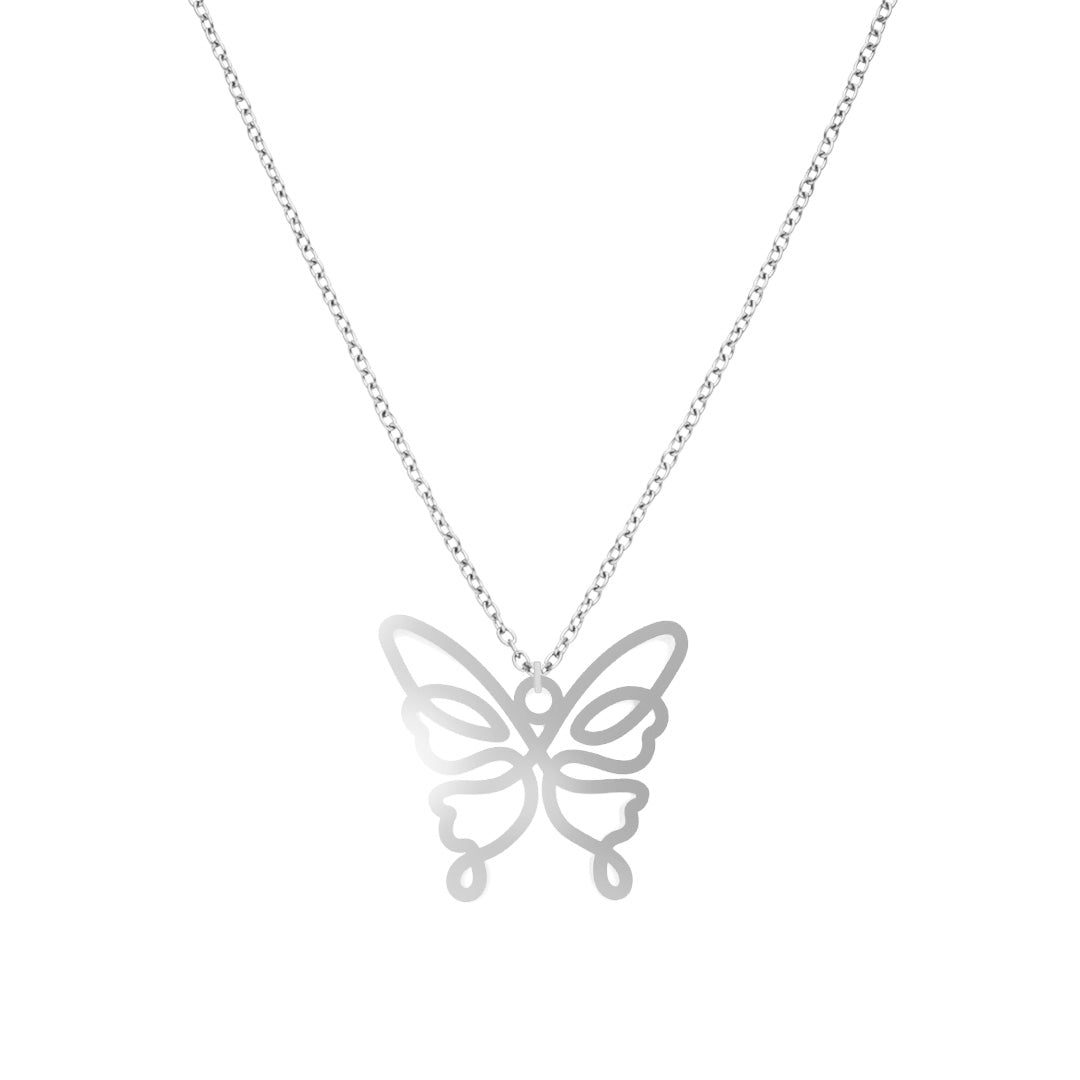 Butterfly Necklace One Line