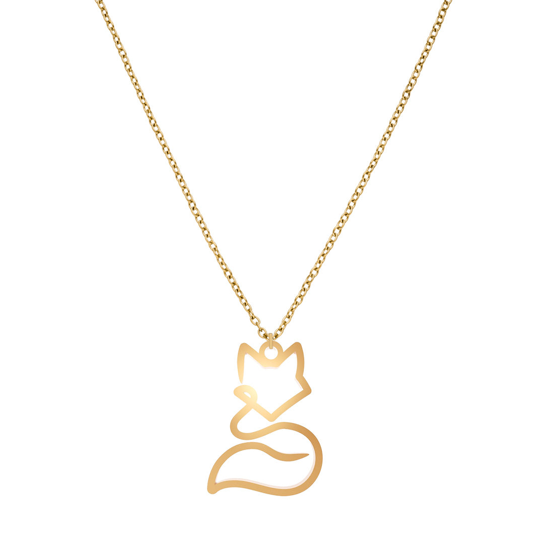 Fox Necklace One Line